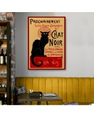 Siyah Kedi Tablosu - Le Chat Noir Theophile Steinlen-6431