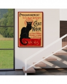 Siyah Kedi Tablosu - Le Chat Noir Theophile Steinlen-6431