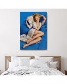 Gil Elvgren Pin-up Aşk Mektubu Duvar Tablosu-6449