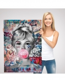 Brigitte Bardot Graffiti Pop Art Duvar Tablosu-6469