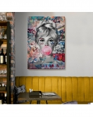 Brigitte Bardot Graffiti Pop Art Duvar Tablosu-6469