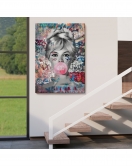 Brigitte Bardot Graffiti Pop Art Duvar Tablosu-6469