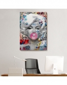 Marilyn Monroe Graffiti Pop Art Duvar Tablosu-6471