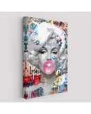 Marilyn Monroe Graffiti Pop Art Duvar Tablosu-6471