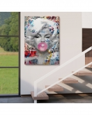 Marilyn Monroe Graffiti Pop Art Duvar Tablosu-6471