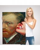 Vincent van Gogh Kulağını Isıran Kadın Pop Art Tablo-6486