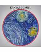 Van Gogh Yıldızlı Gece Dekoratif Kanvas Tablo-6519