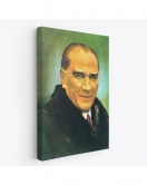 Atatürk Portre Tablosu Mustafa Kemal Atatürk Dikdörtgen Dekoratif Kanvas Tablo-CŞ-70