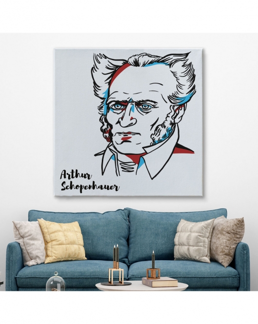 Arthur Schopenhauer Dekoratif Kanvas Tablo-5821