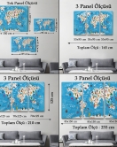 Cocuk Odası Hayvan Desenli Dekoratif Kanvas Tablo 1074