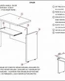 Ares Bilgisayar Masası 90 x 60 x 75