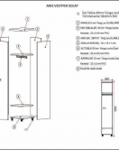 Ares Soyunma Dolabı 50x48x190