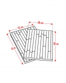 2 Lİ Bambu Kesme Tahtası Sunum Tahtası 22x32