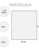 Doğru ve Yanlış Keçe Cırtlı Duvar Panosu , Eğitici Oyuncak