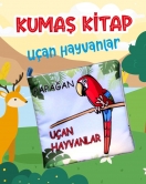 ENA Uçan Hayvanlar Kumaş Sessiz Kitap T053 - Bez Kitap , Eğitici Oyuncak , Yumuşak ve Hışırtılı