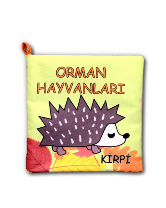 ENA Orman Hayvanları Kumaş Sessiz Kitap T055 - Bez Kitap , Eğitici Oyuncak , Yumuşak ve Hışırtılı