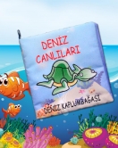 ENA Deniz Canlıları Kumaş Sessiz Kitap T059 - Bez Kitap , Eğitici Oyuncak , Yumuşak ve Hışırtılı