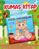 ENA Evcil Hayvanlar Sessiz Kumaş Kitap T110 - Bez Kitap , Eğitici Oyuncak , Yumuşak ve Hışırtılı