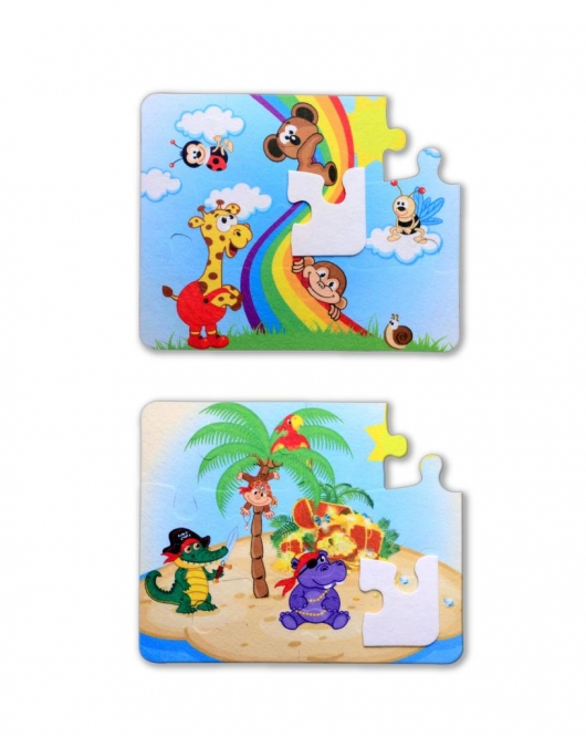 ENA Gökkuşağı 3+ Keçe Yapboz - 3 Yaş Puzzle T042