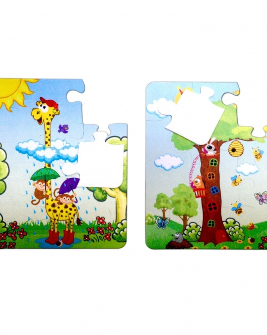 ENA Zürafa 3+ Keçe Yapboz - 3 Yaş Puzzle T043