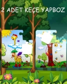 ENA Zürafa 3+ Keçe Yapboz - 3 Yaş Puzzle T043