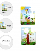 ENA Zürafa 3+ Keçe Yapboz - 3 Yaş Puzzle T043