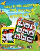 ENA ( Evcil Hayvanlar ) Parça-Bütün Eşleşmeler Keçe Cırtlı Aktivite Sayfası - Çocuk Etkinlik, Eğitici