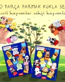 2 Set - 20 Parça ENA Evcil Hayvanlar ve Vahşi Hayvanlar Parmak Kukla T771 T782