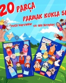 2 Set - 20 Parça ENA Evcil Hayvanlar ve Aile Bireyleri Parmak Kukla T772 T752