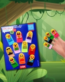 ENA Emojiler 10 Parça Parmak Kukla , Eğitici Oyuncak T106