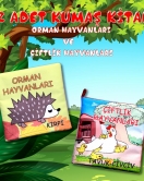 2 Kitap ENA Çiftlik Hayvanlar ve Orman Hayvanları Kumaş Sessiz Kitap T058 T055 - Bez Kitap , Eğitici Oyuncak , Yumuşak ve Hışırtılı