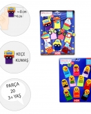 2 Set - 20 Parça ENA Taşıtlar ve Emojiler Parmak Kukla T106 T181