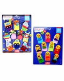 2 Set - 20 Parça ENA Taşıtlar ve Emojiler Parmak Kukla T106 T181