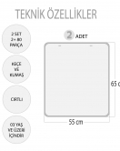 2 Set - 80 Parça Evcil ve Vahşi Parça Birleştirme Oyunu Keçe Cırtlı Duvar Panoları , Eğitici Oyuncak