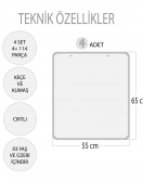 4 Set - 114 Parça Sıradakini Biliyoum ( Yaz , Kış ) ve Büyük -Küçük Oyunu (Hayvan, Meyve) Keçe Cırtlı Duvar Panoları , Eğitici Oyuncak