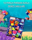 ENA Deniz Canlıları 10 Parça Parmak Kukla Set T221