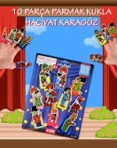 ENA Karagöz , Hacivat 10 Parça Parmak Kukla Set T224