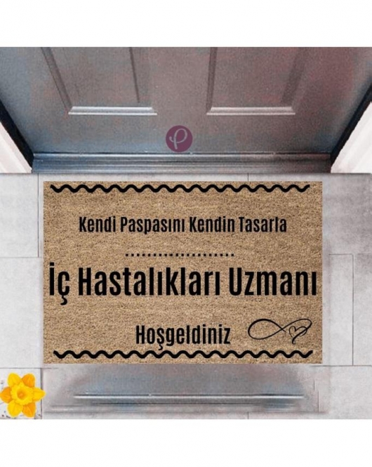 Kapı Önü Paspası Dekoratif Dijital Baskı İç Hastalıkları Uzmanı P-2519