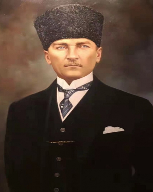 Kanvas Ulu Önder Atatürk 2 Sayılarla Boyama Seti Rulo