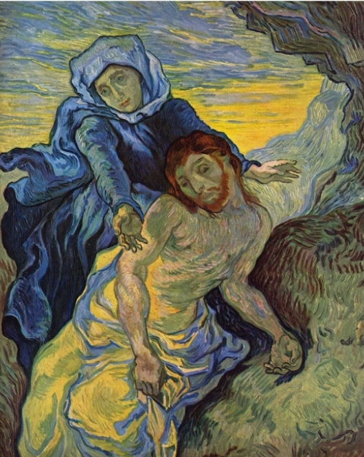 Kanvas Van Gogh Pieta Sayılarla Boyama Seti Kasnaklı