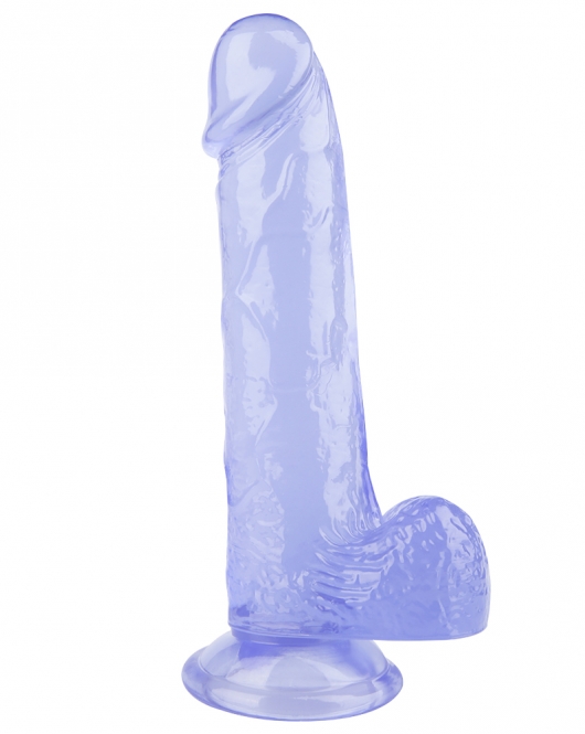 20CM Gerçekçi Mor Dildo Penis