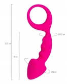 Bong Anal Plug Pembe 12,5 cm