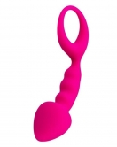 Bong Anal Plug Pembe 12,5 cm