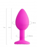 Brilliant Anal Plug Pembe 8 cm 50 g