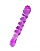 Çift taraflı Jel Dildo Tanza, TPE, mor, 27,5 cm