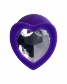 Diamond Heart Anal Plug Mor 8 cm