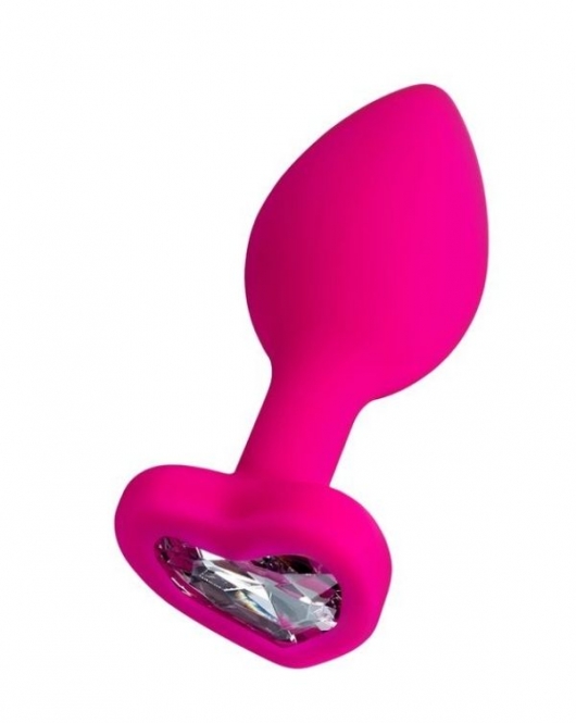 Diamond Heart Anal Plug Pembe 7 cm 18 g