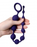 Grape anal Zinciri silikon mor 35 cm