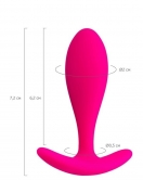 Hub Anal Plug Pembe 7,2 cm