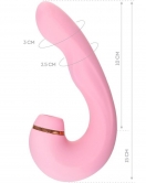 Jos Juna Vakum ve Titreşimli 15cm Pembe Vibratör